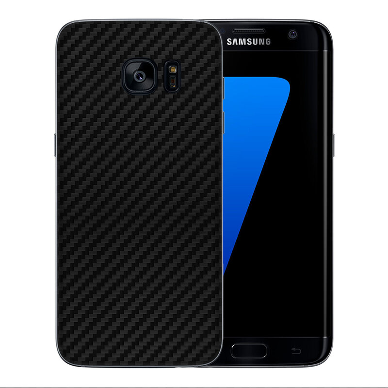 Skin Samsung Galaxy S7 Edge - Sticker Mobster Autoadeziv Pentru Spate - Carbon Black