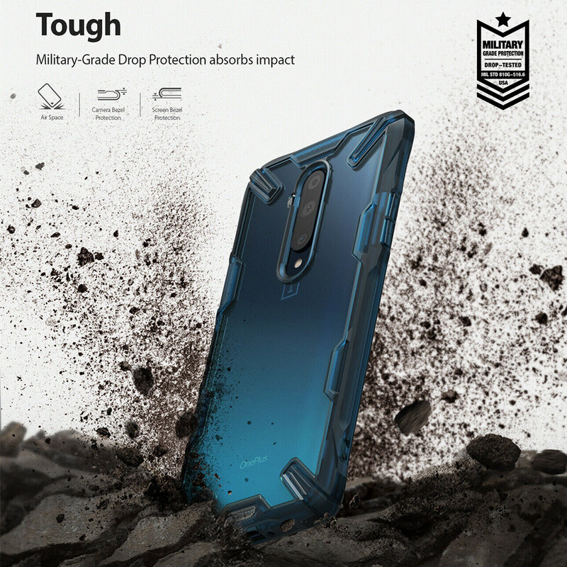 Husa OnePlus 7T Pro Ringke Fusion X - Space Blue