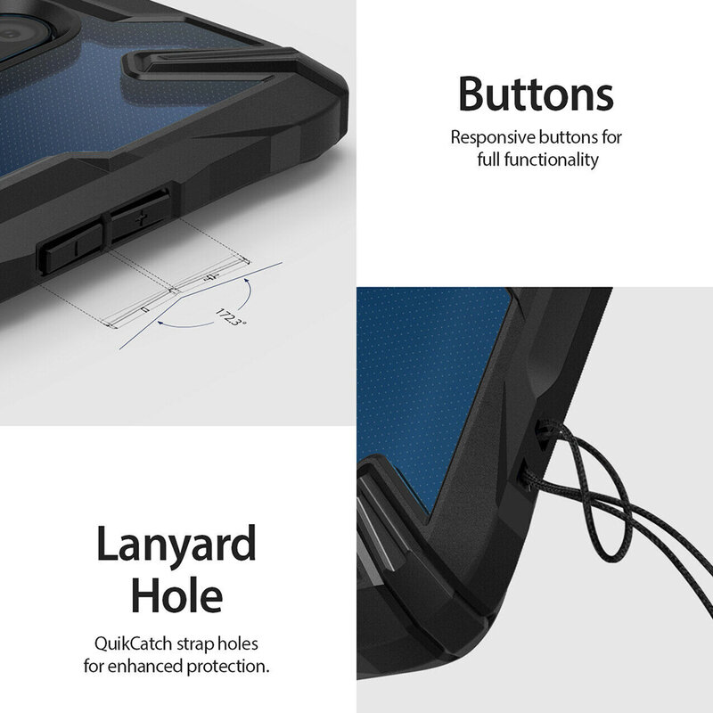 Husa OnePlus 7T Pro Ringke Fusion X - Black