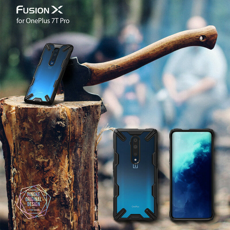 Husa OnePlus 7T Pro Ringke Fusion X - Black
