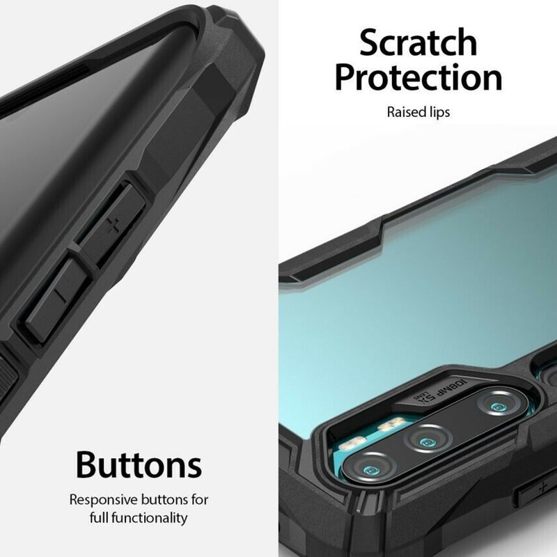 Husa Xiaomi Mi CC9 Pro Ringke Fusion X - Black