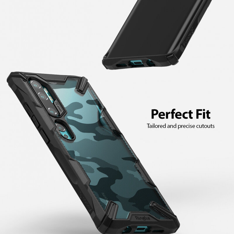 Husa Xiaomi Mi CC9 Pro Ringke Fusion X Design - Camo Black