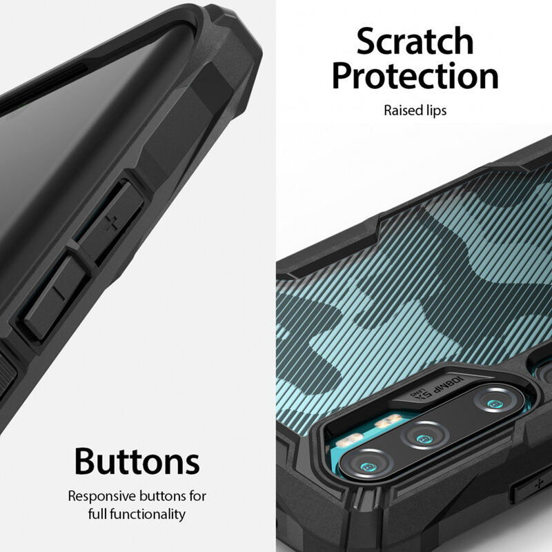 Husa Xiaomi Mi CC9 Pro Ringke Fusion X Design - Camo Black