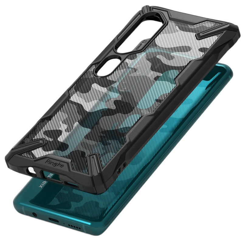 Husa Xiaomi Mi CC9 Pro Ringke Fusion X Design - Camo Black