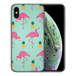 Skin iPhone XS Max - Sticker Mobster Autoadeziv Pentru Spate - Flamingo