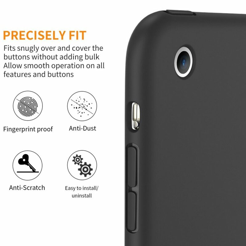 Husa Apple iPad 2 A1395/A1396/A1397 Tech-Protect Smartcase Soft Flexible Back - Black