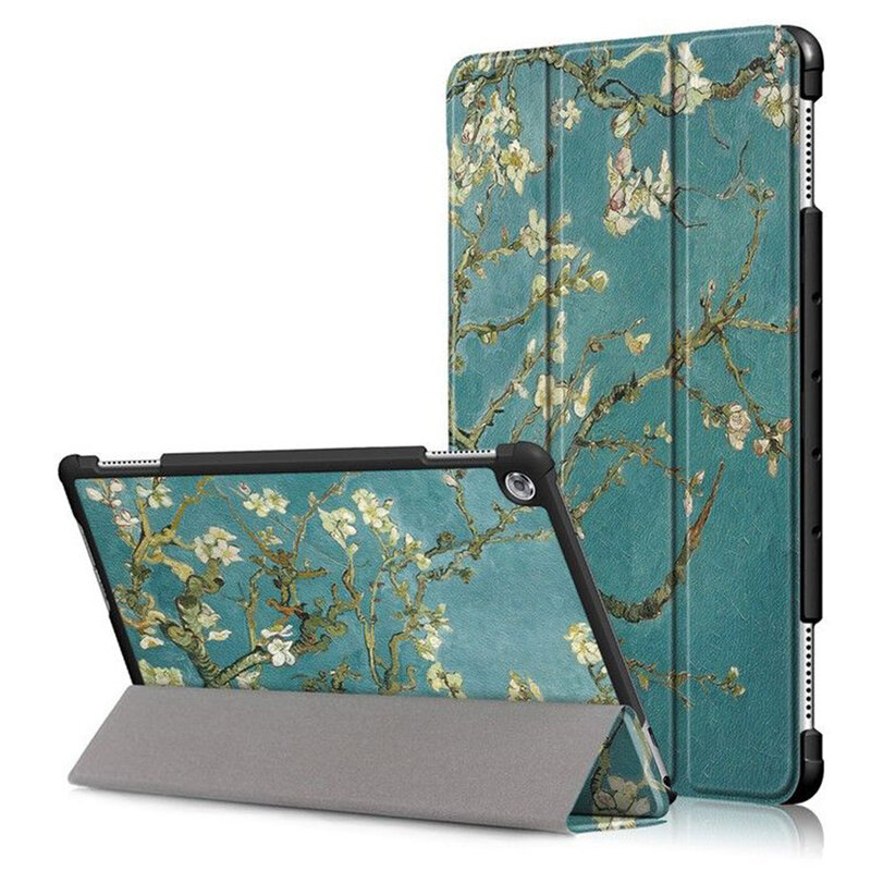Husa Huawei Mediapad M5 Lite 10 1 Tech Protect Smartcase Hard Back Sakura Catmobile