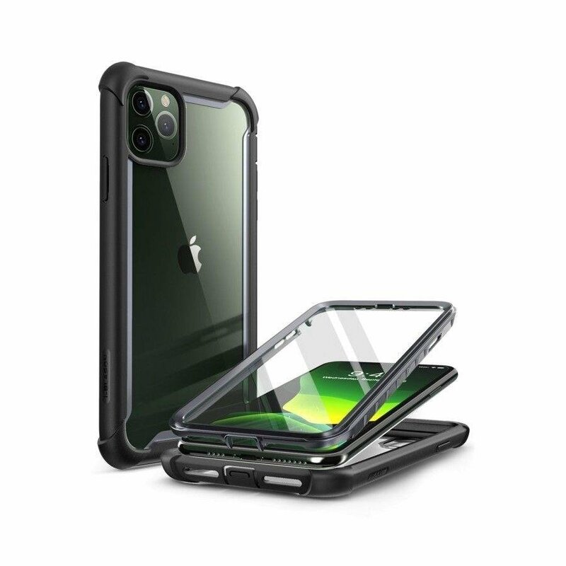 [Pachet 360°]Husa iPhone 11 Pro i-Blason Ares + Folie Ecran - Negru