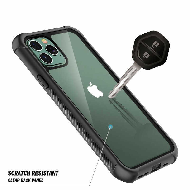 [Pachet 360°]Husa iPhone 11 Pro i-Blason Ares + Folie Ecran - Negru