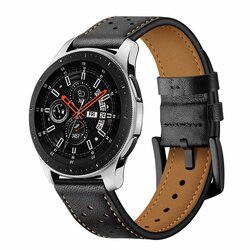 Curea Samsung Galaxy Watch 46mm Tech-Protect Leather - Negru