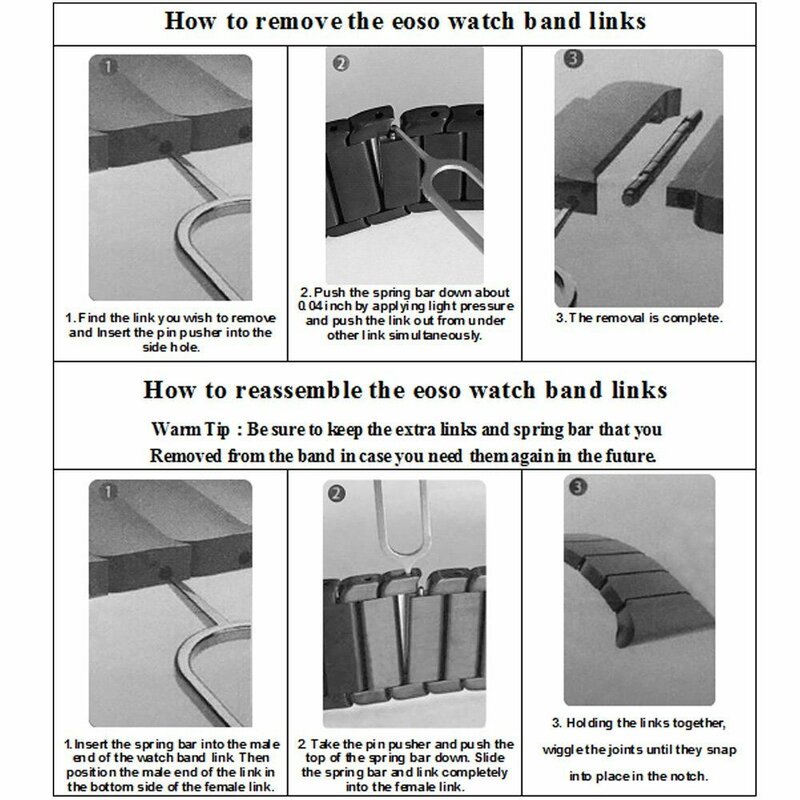 Curea Apple Watch 1 42mm Tech-Protect Linkband - Negru