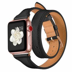 Curea Apple Watch 5 40mm Tech-Protect Longcharm - Negru