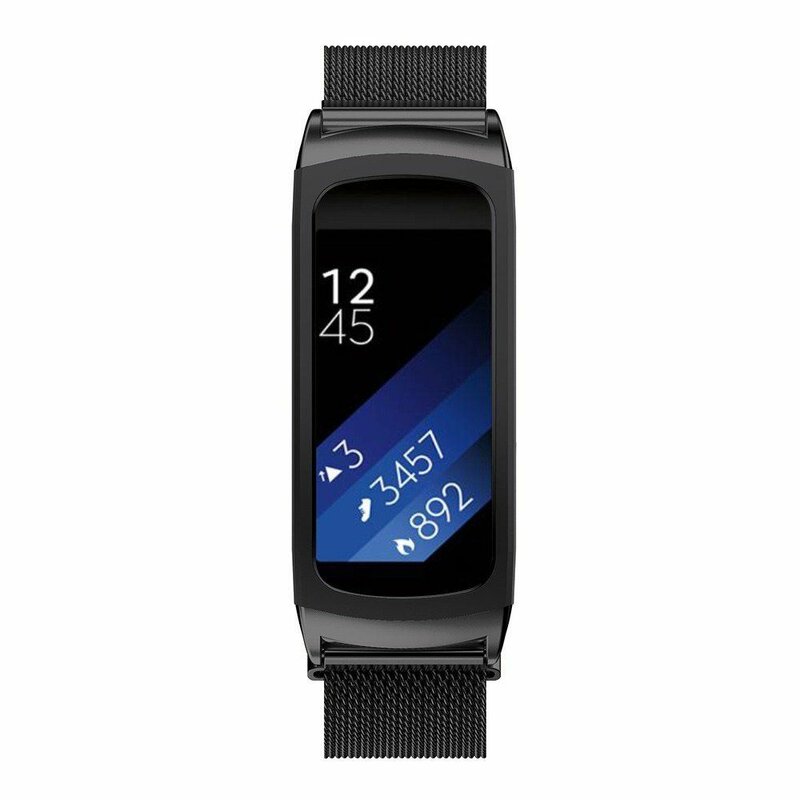 Curea Samsung Gear Fit 2 Pro Tech-Protect Milaneseband - Negru
