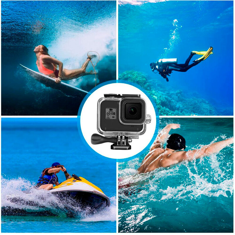 Carcasa Subacvatica GoPro Hero 8 Tech-Protect Waterproof Case - Transparenta