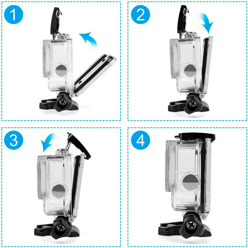 Carcasa Subacvatica GoPro Hero 8 Tech-Protect Waterproof Case - Transparenta