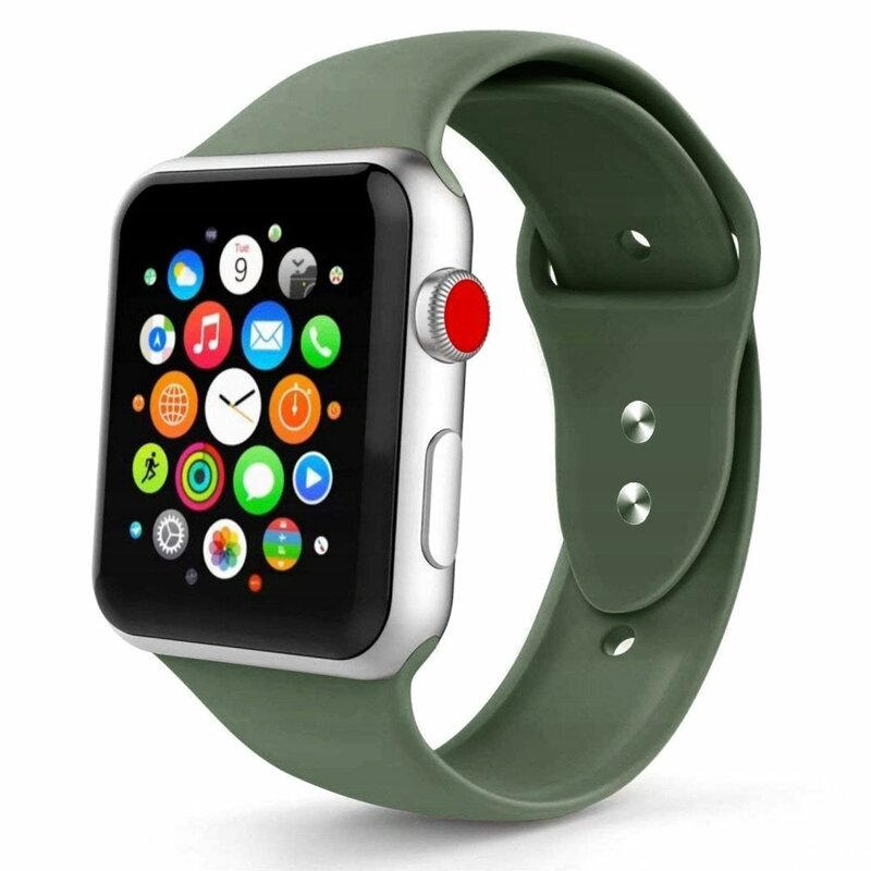 Curea Apple Watch 1 38mm Tech-Protect Smoothband - Army Green
