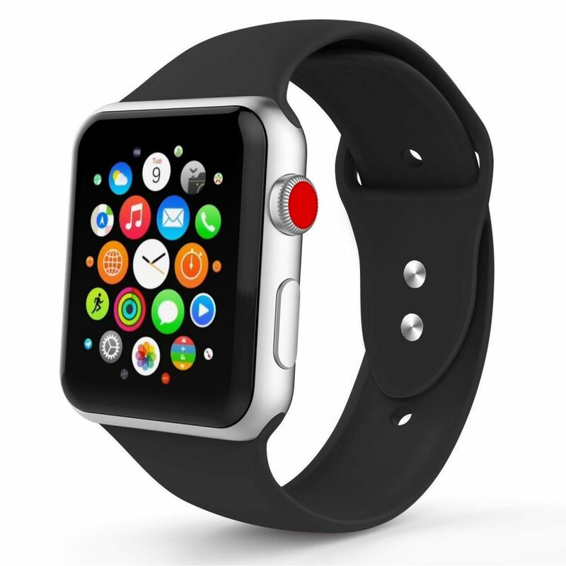 Curea Apple Watch 1 42mm Tech-Protect Smoothband - Black