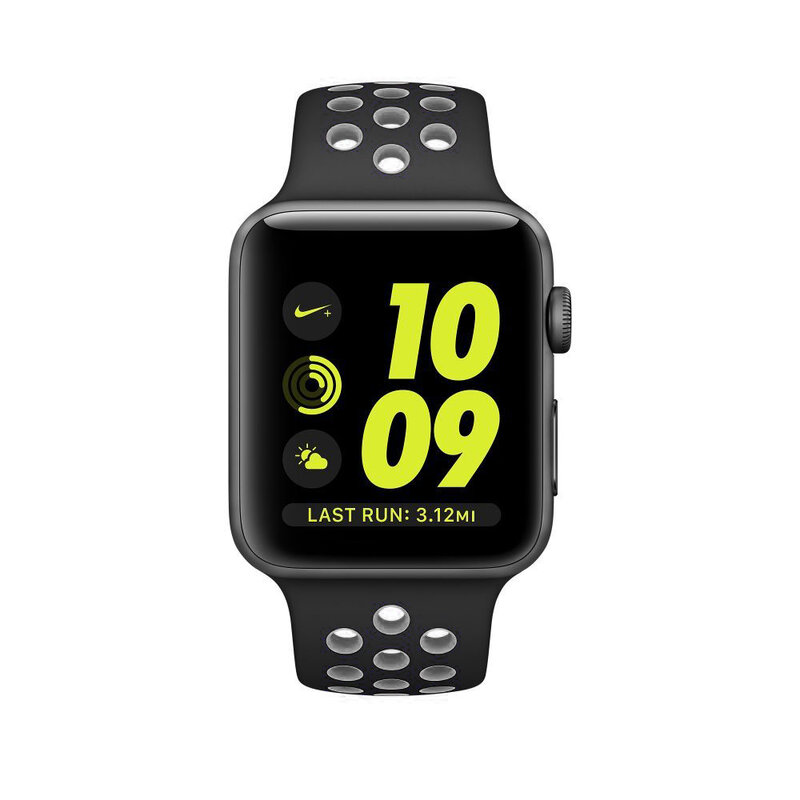 Curea Apple Watch 1 42mm Tech-Protect Softband - Black/Gray