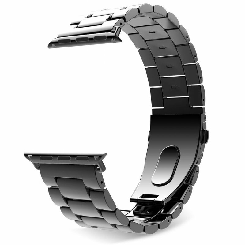 Curea Apple Watch 1 42mm Tech-Protect Stainless - Negru