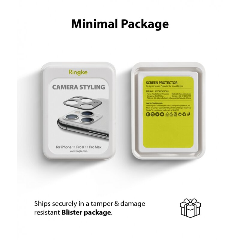 Protectie camera iPhone 11 Pro Max Ringke Camera Styling, negru