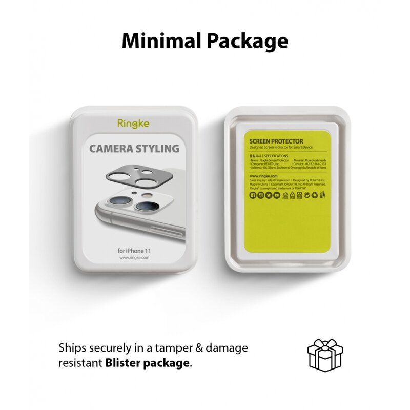 Protectie camera iPhone 11 Ringke Camera Styling, negru