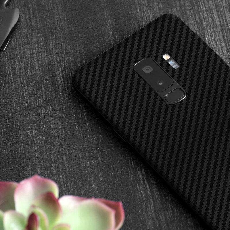 Skin Samsung Galaxy S9 Plus - Sticker Mobster Autoadeziv Pentru Spate - Carbon Black