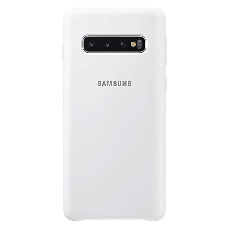 Husa Originala Samsung Galaxy S10 Silicone Cover - Alb