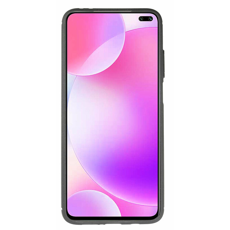 Husa Xiaomi Redmi K30 Techsuit Carbon Silicone, negru