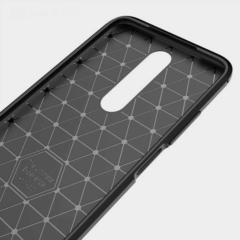 Husa Xiaomi Redmi K30 Techsuit Carbon Silicone, negru
