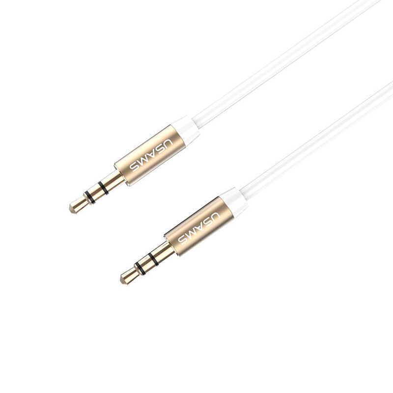 Cablu Audio Usams Auxiliar Jack to Jack 1M - YP-01 - Gold