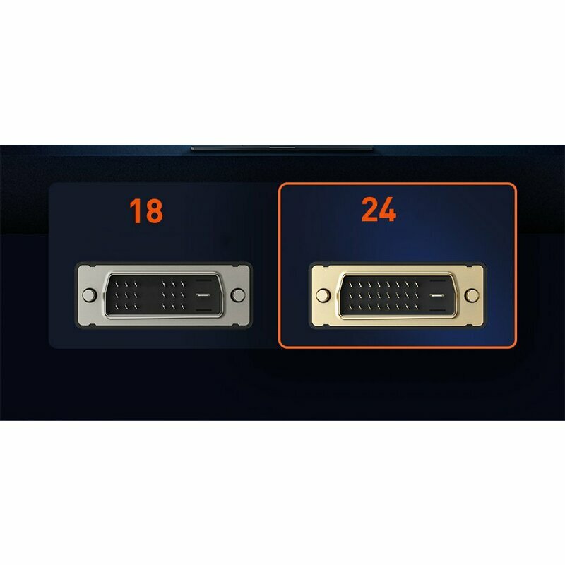 Cablu Video Convertor Baseus Enjoyment Bidirectional DVI to DVI 2K HD 2M - CAKSX-R0G - Negru/Gri