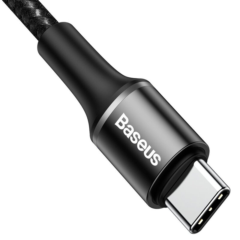 Cablu de date Baseus Halo Type-C To Type-C PD 2.0 60W 20V 3A 0,5m - CATGH-I01 - Negru
