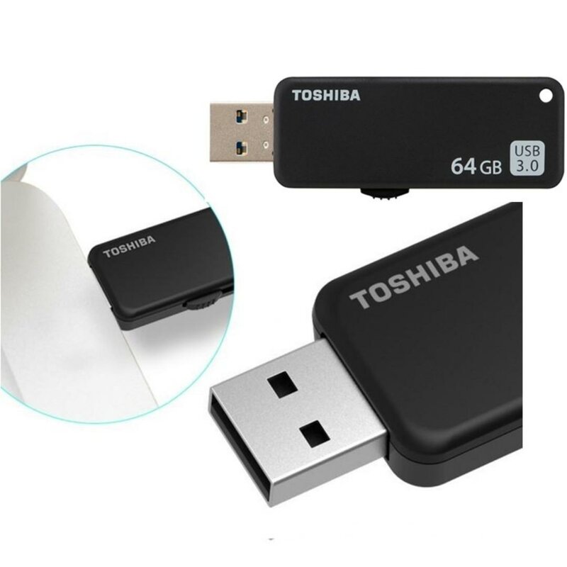 Stick USB Toshiba U365 TransMemory Flash Drive 64GB USB 3.0 150MB/s - Negru