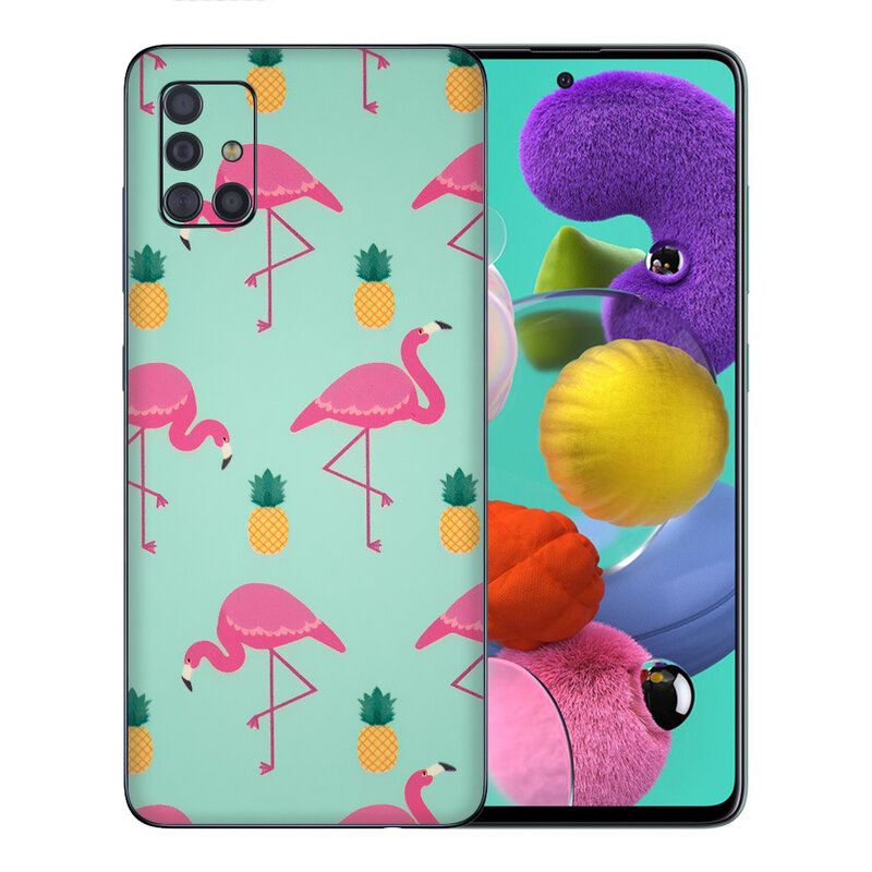 Skin Samsung Galaxy A51 - Sticker Mobster Autoadeziv Pentru Spate - Flamingo