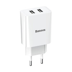 Incarcator Priza Baseus Speed Mini Dual U 2xUSB 2.1A 10.5W - CCFS-R02 - Alb