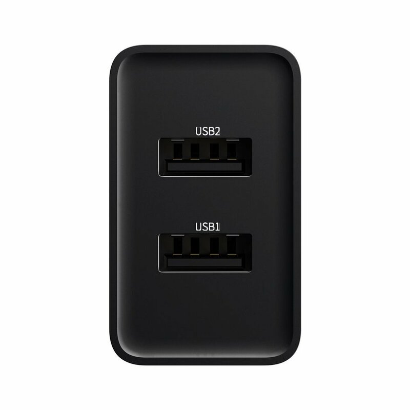 Incarcator Priza Baseus Speed Mini Dual U 2xUSB 2.1A 10.5W - CCFS-R01 - Negru