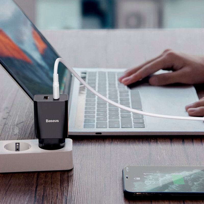 Incarcator Priza Baseus Speed Mini Dual U 2xUSB 2.1A 10.5W - CCFS-R01 - Negru