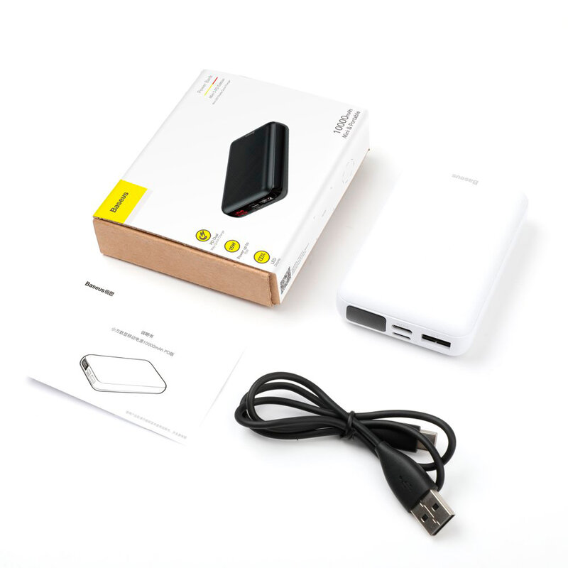 Baterie Externa Baseus Mini S PD Digital Display USB/Type-C/Lightning 10000mAh - PPALL-XF01 - Negru