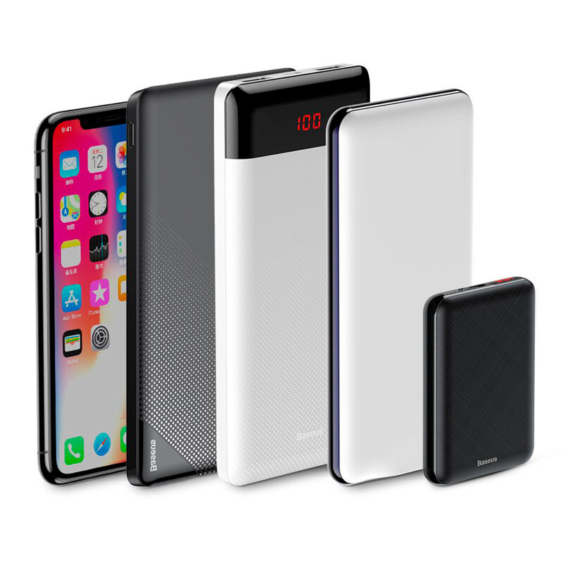 Baterie Externa Baseus Mini S PD Digital Display USB/Type-C/Lightning 10000mAh - PPALL-XF01 - Negru