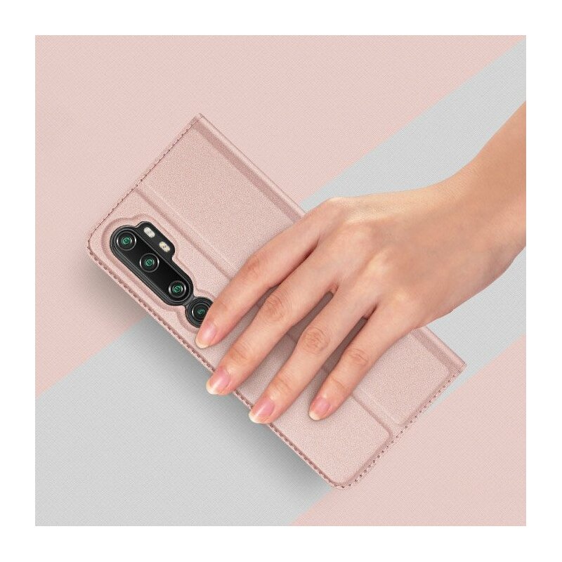 Husa Xiaomi Mi CC9 Pro Dux Ducis Flip Stand Book - Roz