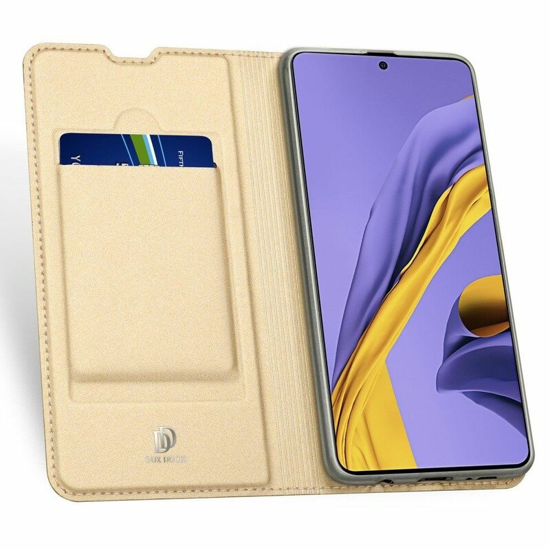 Husa Samsung Galaxy A71 4G Dux Ducis Flip Stand Book - Auriu