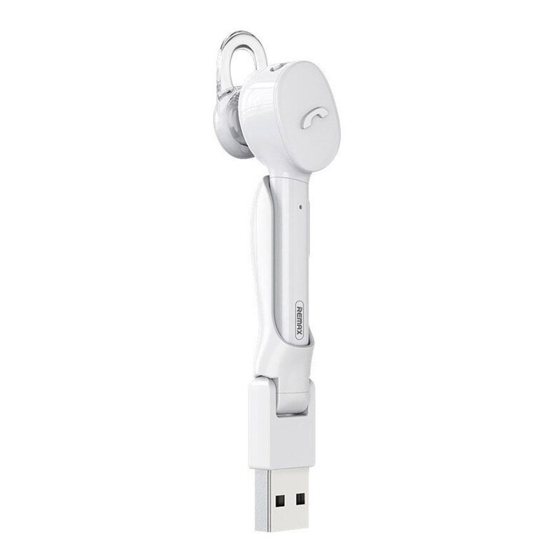 Casca Bluetooth Remax Mini Headset In-ear Headphone with USB Charging Station - RB-T27 - Alb