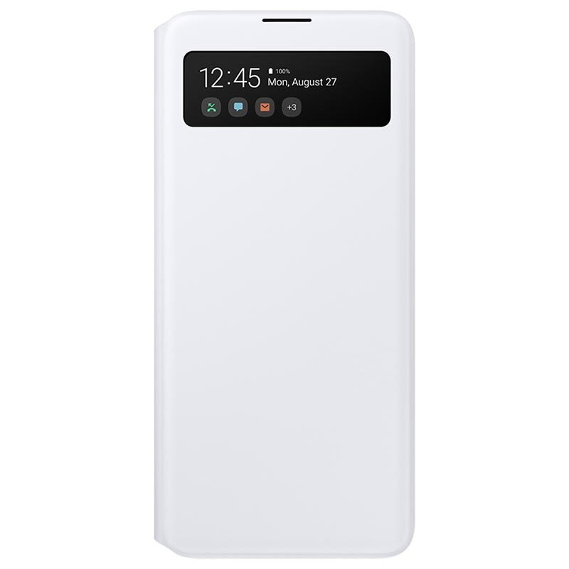 Husa Originala Samsung Galaxy A51 S View Wallet Cover - Alb