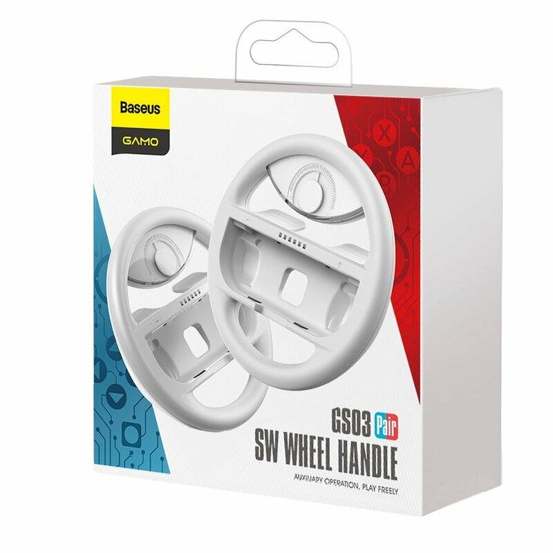 [Pachet 2x] Volan Nintendo Switch Baseus GS03 Set Car Handle For Joy-Con Joystick Pad - GMSWB-0G - Gri