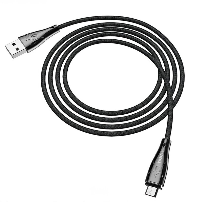 Cablu De Date Hoco U75 Magnetic USB to Micro-USB 3A 1.2m - Negru