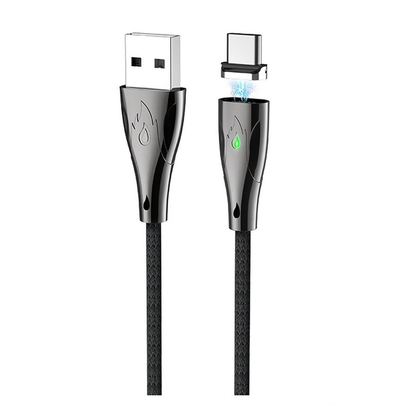 Cablu De Date Hoco U75 Magnetic USB to Type-C 3A 1.2m - Negru