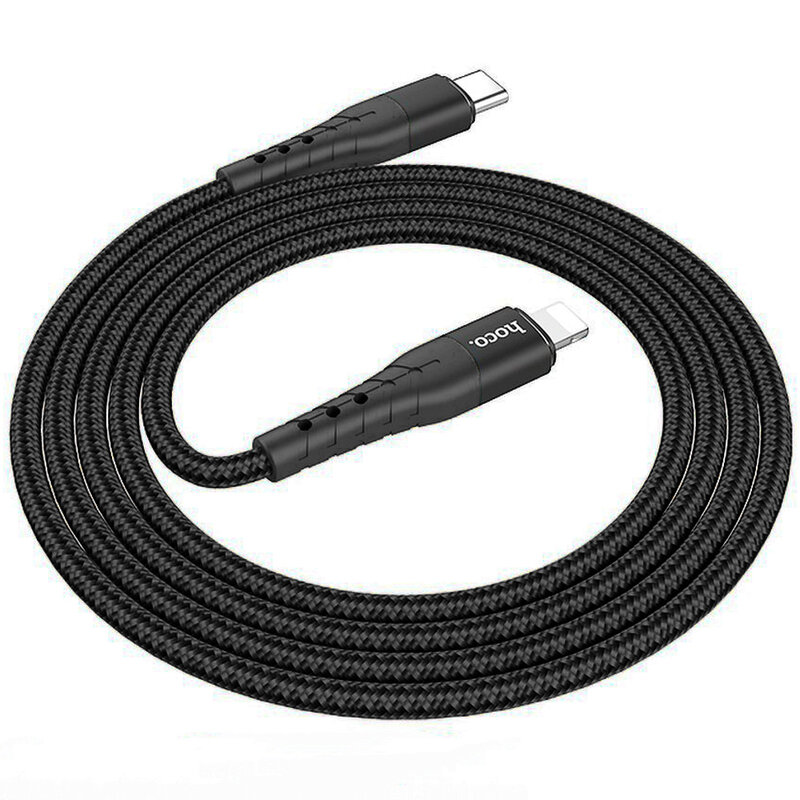 Cablu De Date Hoco U64 Superior Type-C To Lightning 3A 1.2M - Negru