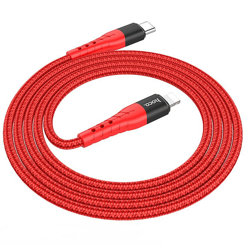 Cablu De Date Hoco U64 Superior Type-C To Lightning 3A 1.2M - Rosu