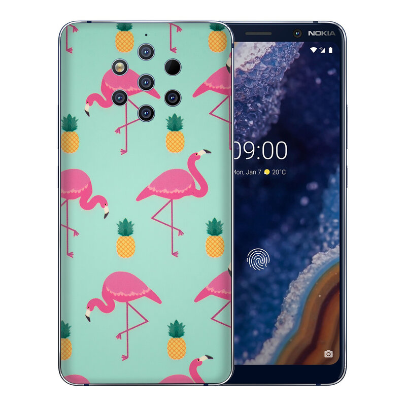 Skin Nokia 9 - Sticker Mobster Autoadeziv Pentru Spate - Flamingo
