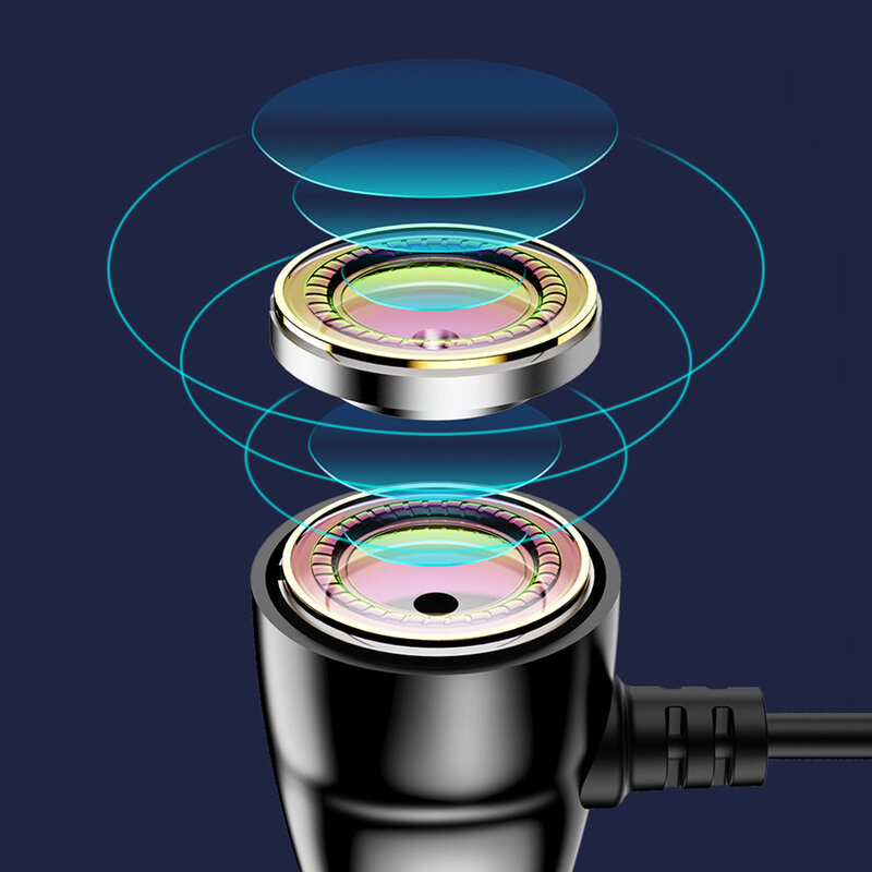 Casti In-Ear Cu Microfon USAMS EP-36 Metal Earphone 1.2m - US-SJ361 - Cenusiu